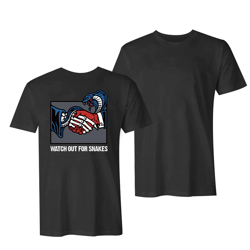 WATCH OUT FOR SNAKES PRINTED WOMEN'S T-SHIRT