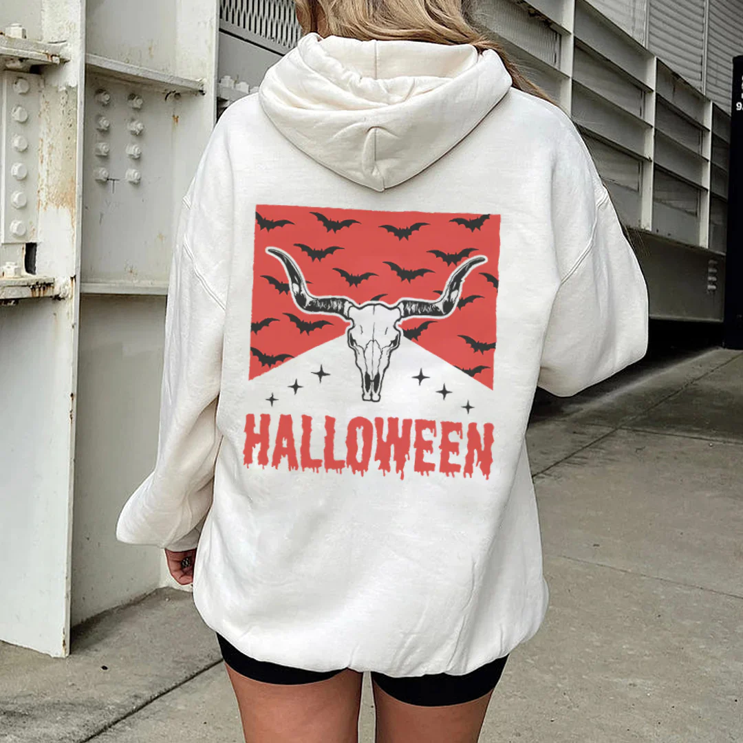 BULL HALLOWEEN PRINTING HOODIE