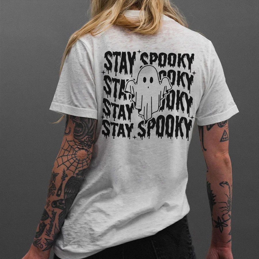 STAY SPOOKY PRINTED WOMEN'S T-SHIRT