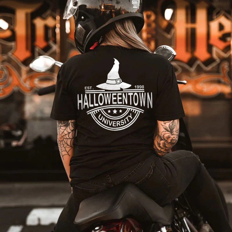 HALLOWEENTOWN UNIVERSITY PRINTED WOMEN'S T-SHIRT